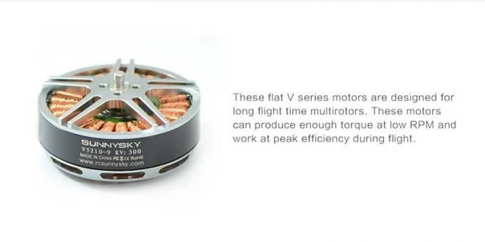 เครื่องยนต์โดรนยกหนักทางอากาศ 300KV เครื่องยนต์ไร้แปรงประสิทธิภาพสูง 1