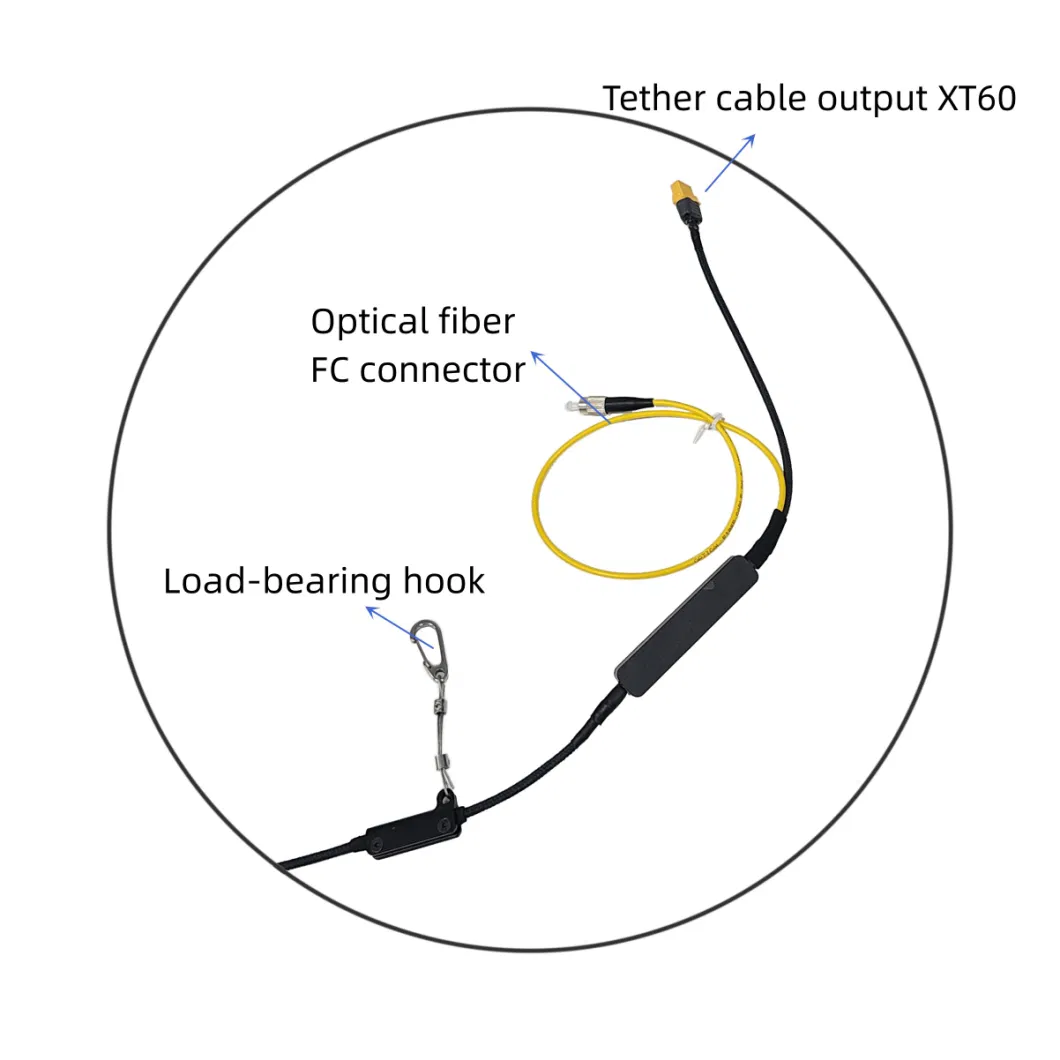 สถานีพลังงาน MYUAV Tether สําหรับ Mtow 55kg 220m Cable Auto Reel 4