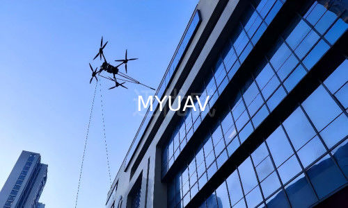 DJI FlyCart 30 สูง 120m ทําความสะอาดอาคาร ระบบ Drone ที่ติด